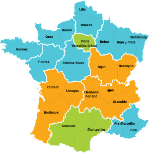 carte des zones de vacances scolaires